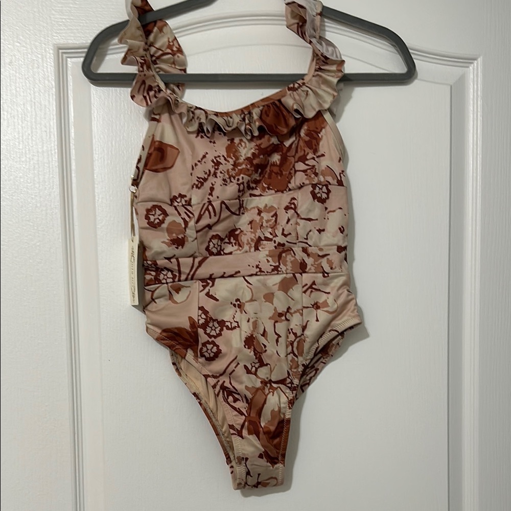 Floral Ruffle One-Piece Swimsuit